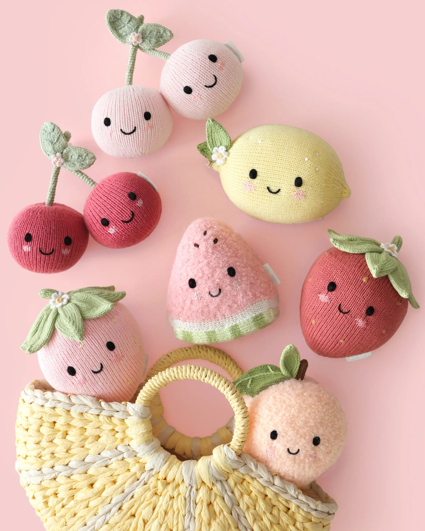 Baby Strawberry Hand-Knit Plush