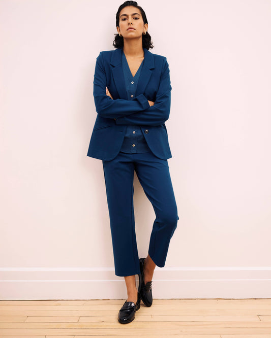 Beas Ponte Blazer in Deep Teal