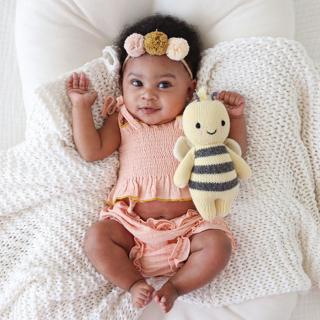 Baby Bee Hand-Knit Plush