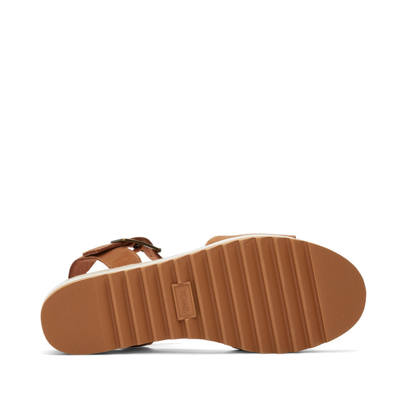 Diana Wedge in Tan Leather