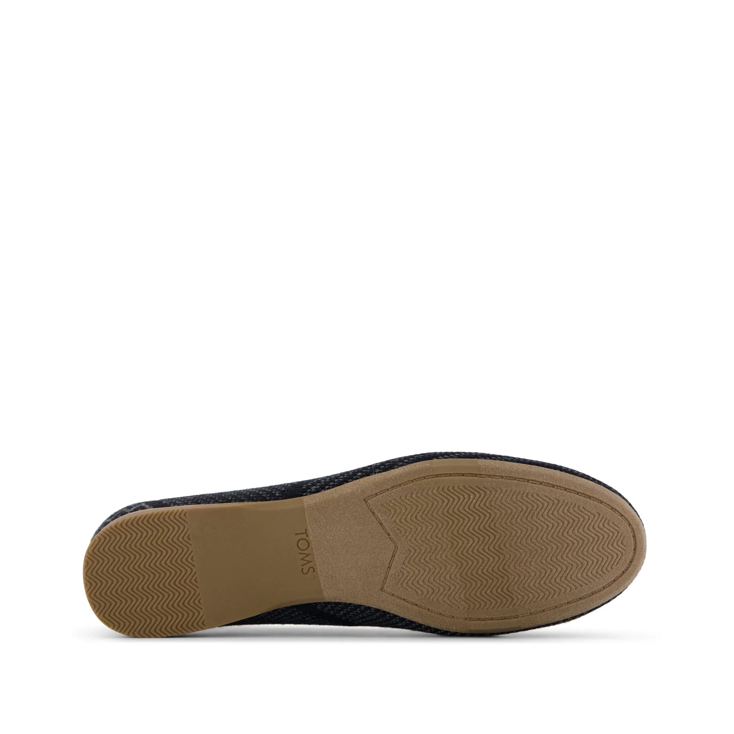 Gemma Flat in Black Engineered Knit
