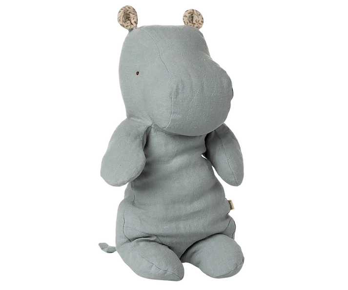 Medium Hippo Safari Friend in Blue Grey