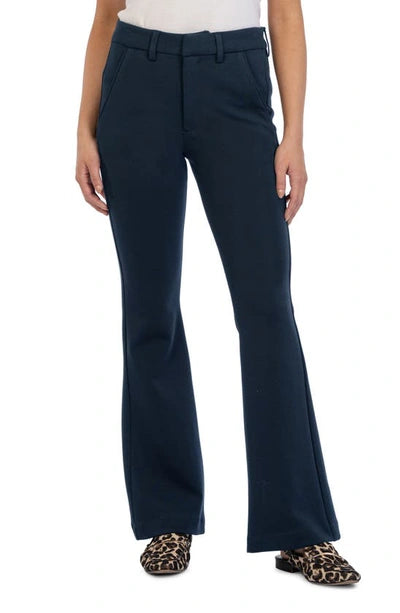 Ana High Rise Fab Ab Trouser Flare (Navy)