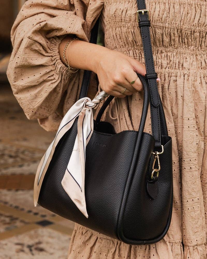 Steffie Mini Tote Bag in Black