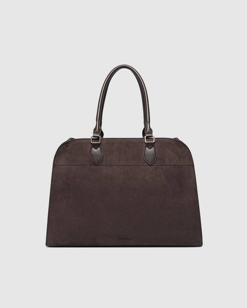 Blaire Tote Bag - Suede Chocolate