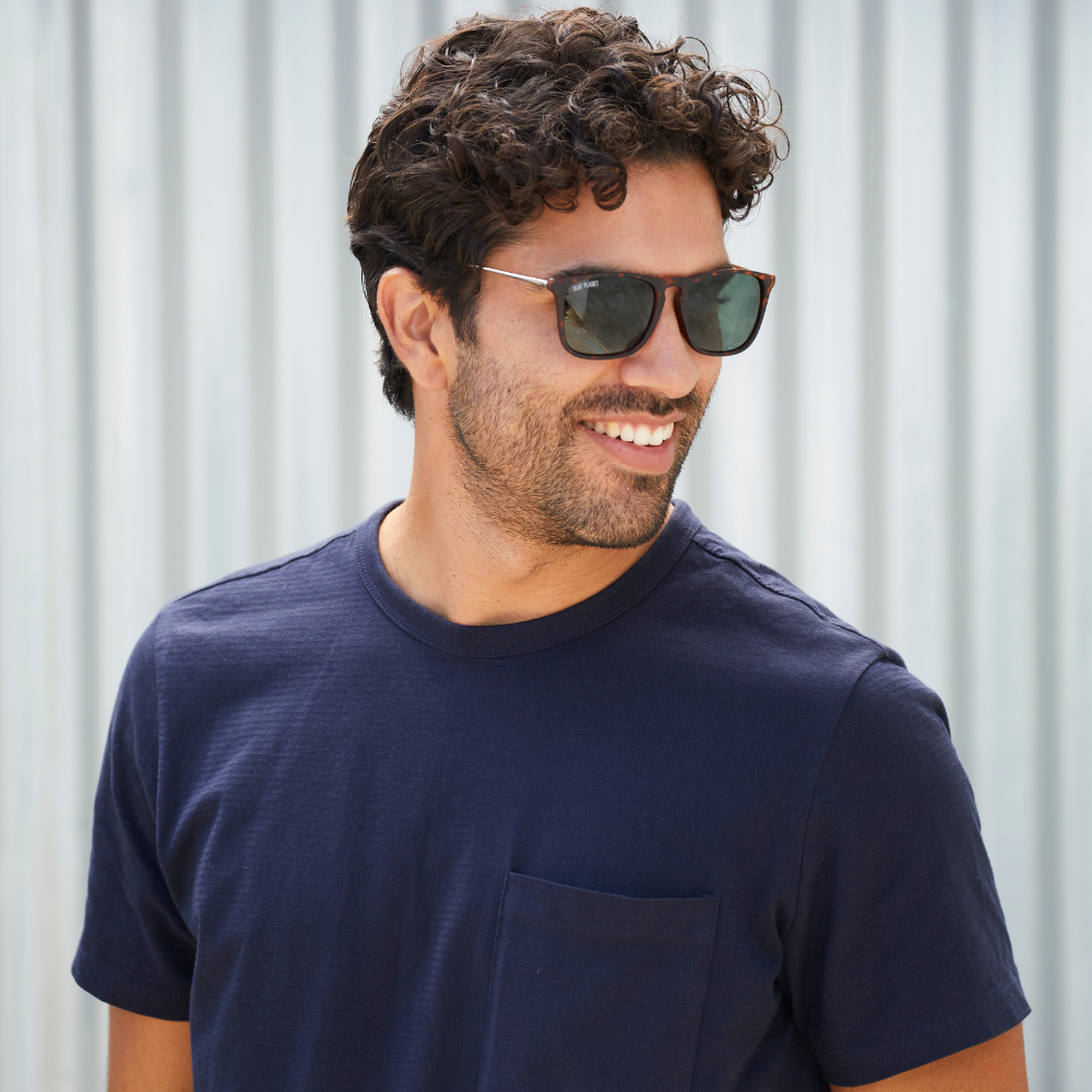 Kason - Matte Tortoise / Gold /Grey-Green Polarized Lens