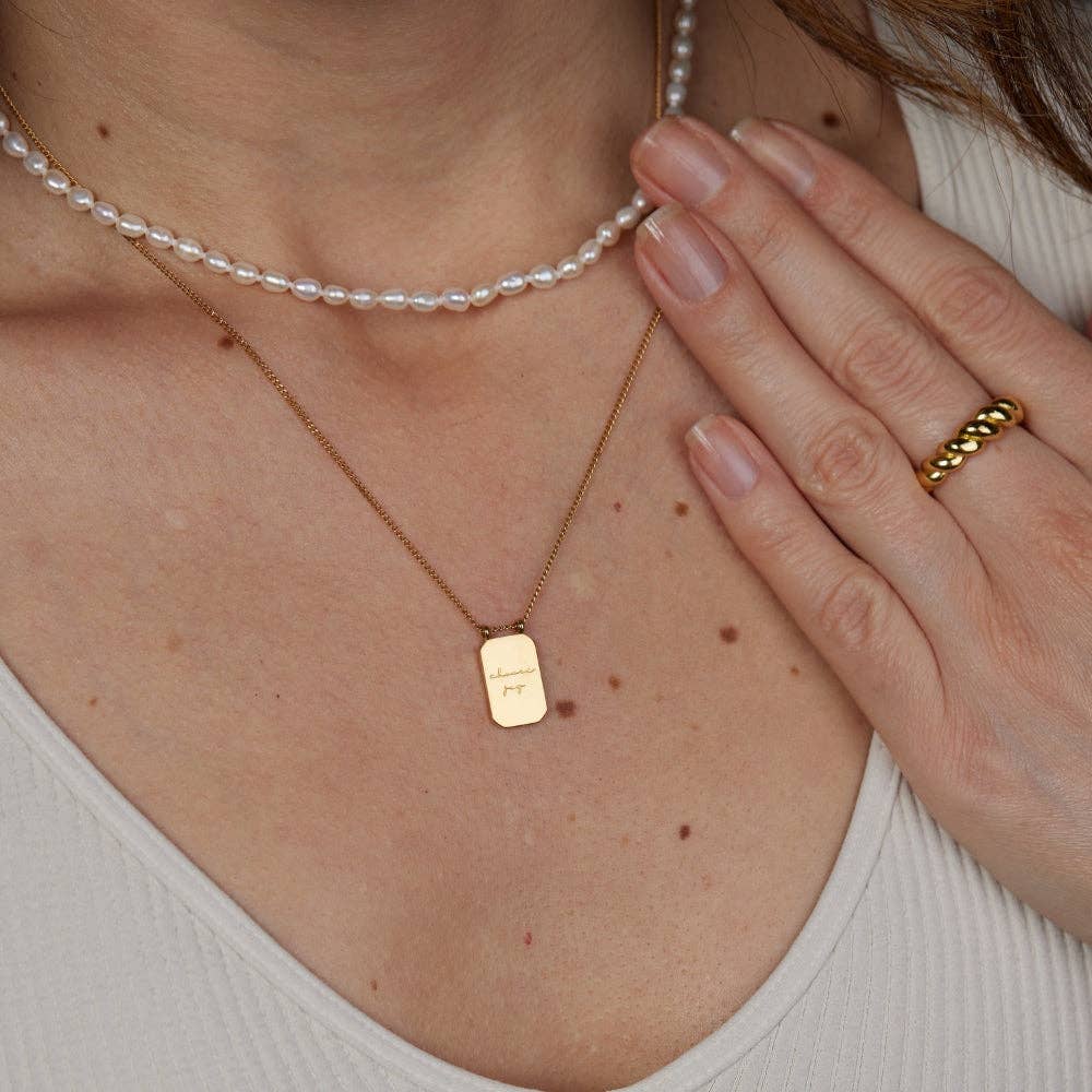 Choose Joy Necklace in Gold