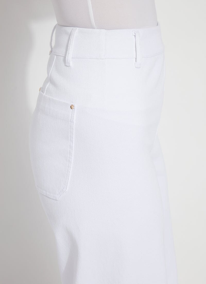 Erin Wide Leg Denim Pant in White