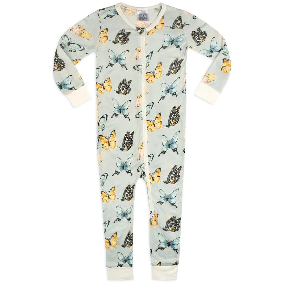Zipper Pajamas in Butterfly