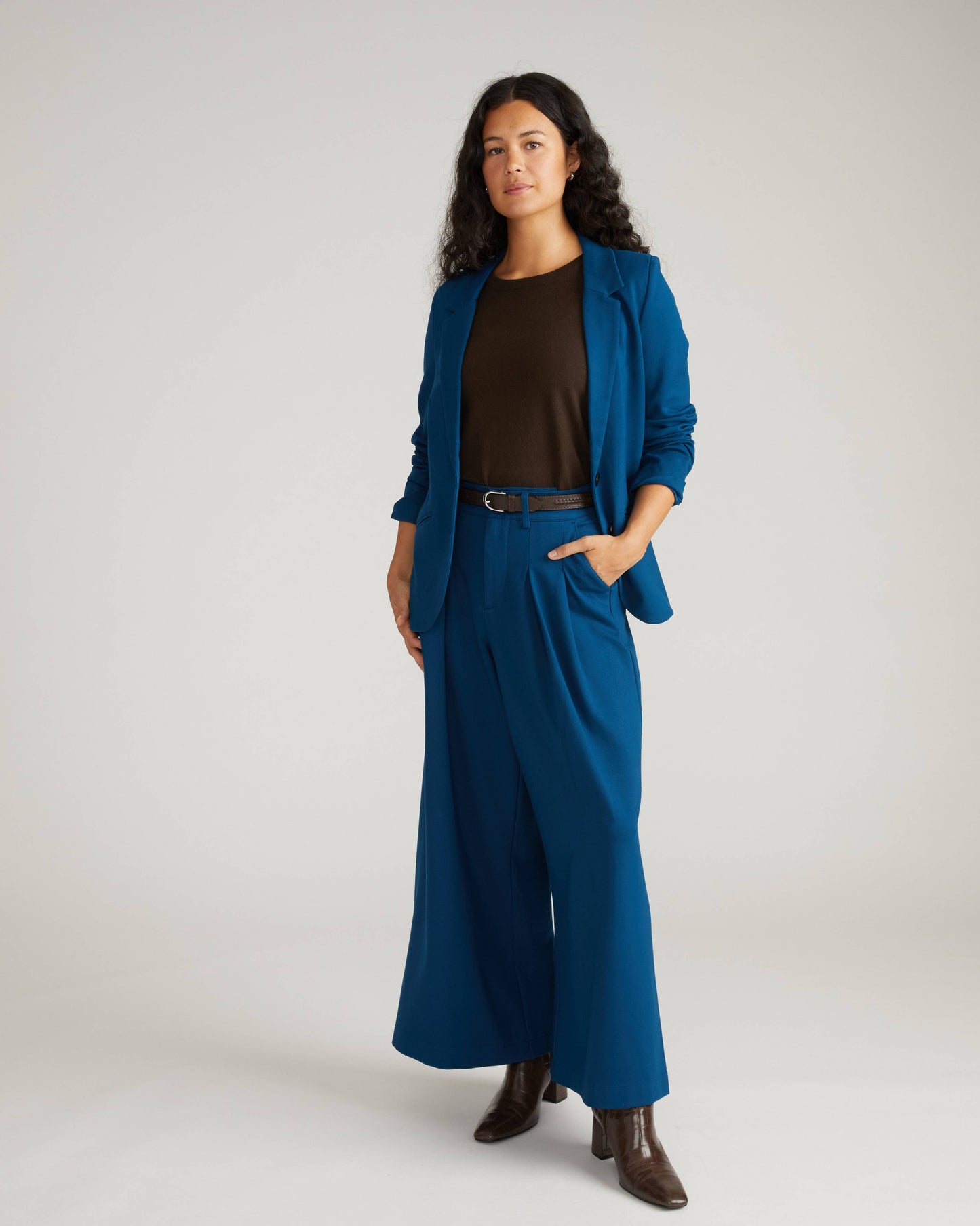 Beas Ponte Blazer in Deep Teal