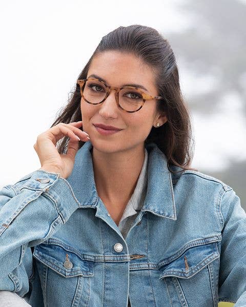Logan - Soft Honey Tort - Blue Light Filtering Lens
