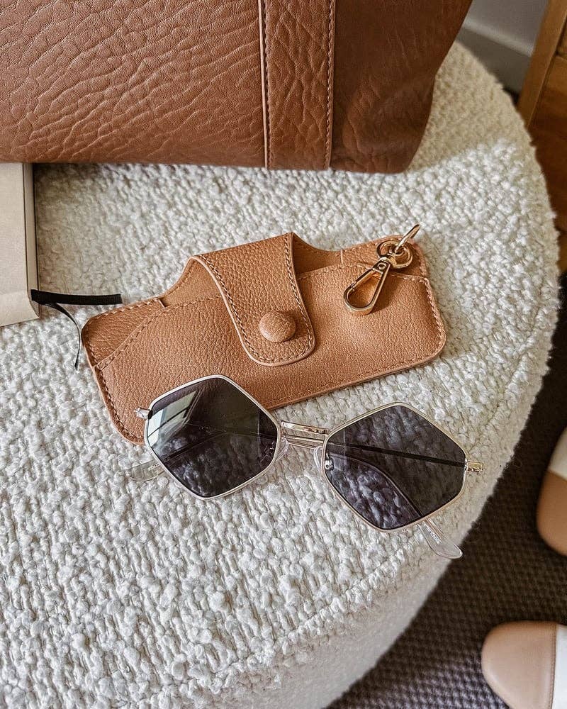 Skittle Sunglass Case - Camel