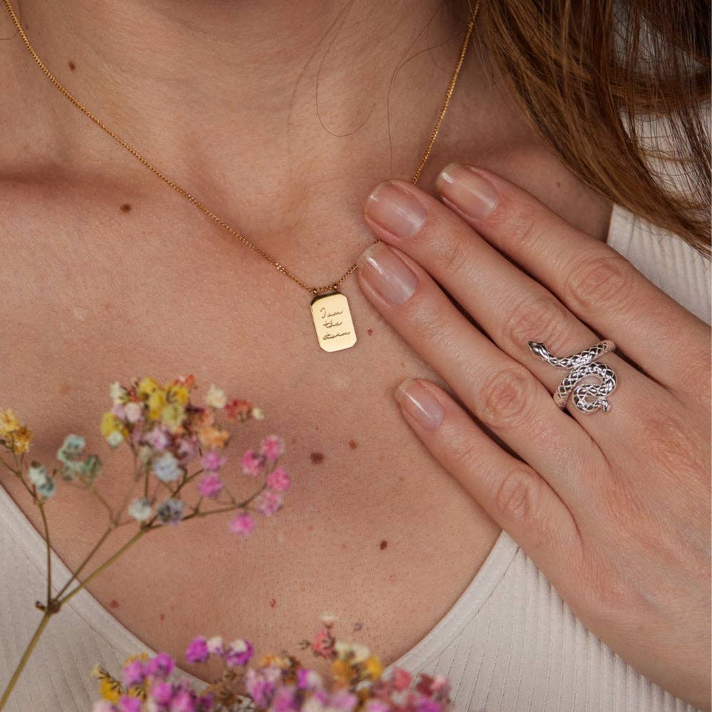 I Am The Storm Necklace in Gold