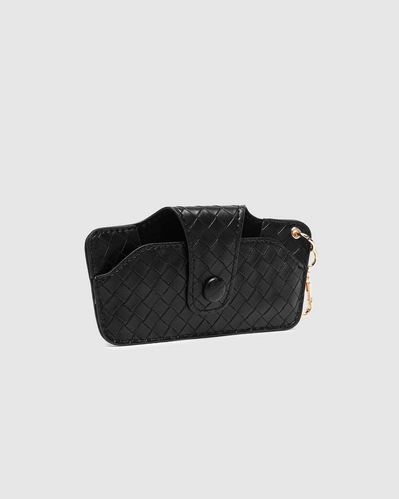 Skittle Sunglass Case - Woven Black