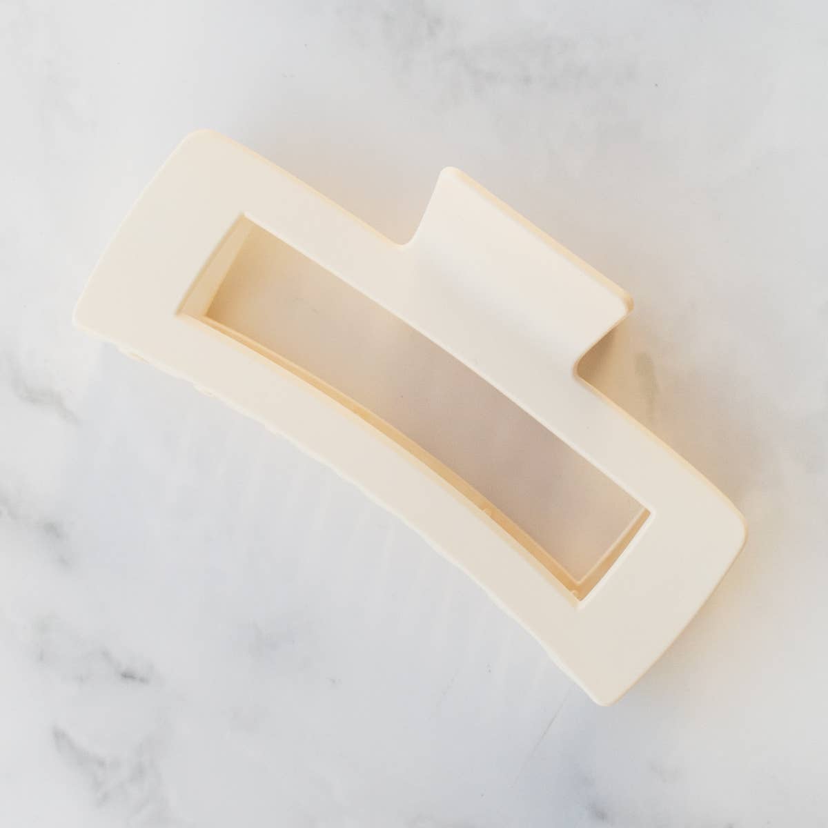 Jumbo Square Hair Clip: Matt Sage