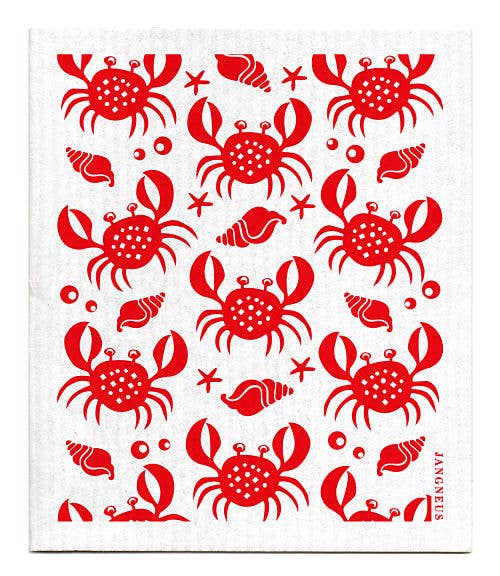 Swedish Dishcloth - Crabs
