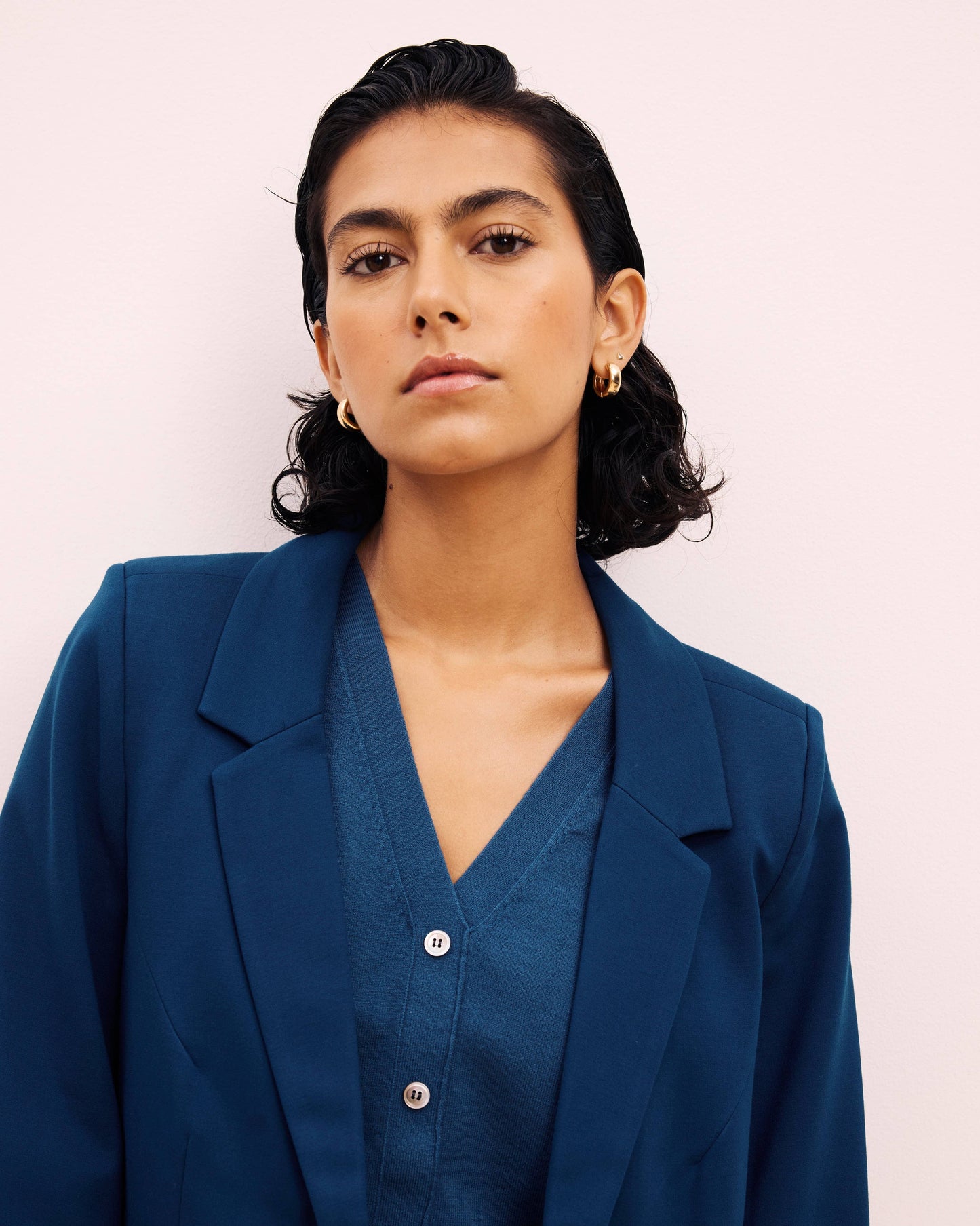 Beas Ponte Blazer in Deep Teal