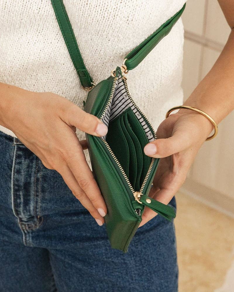 Suki RFID Phone Bag - Forest Green