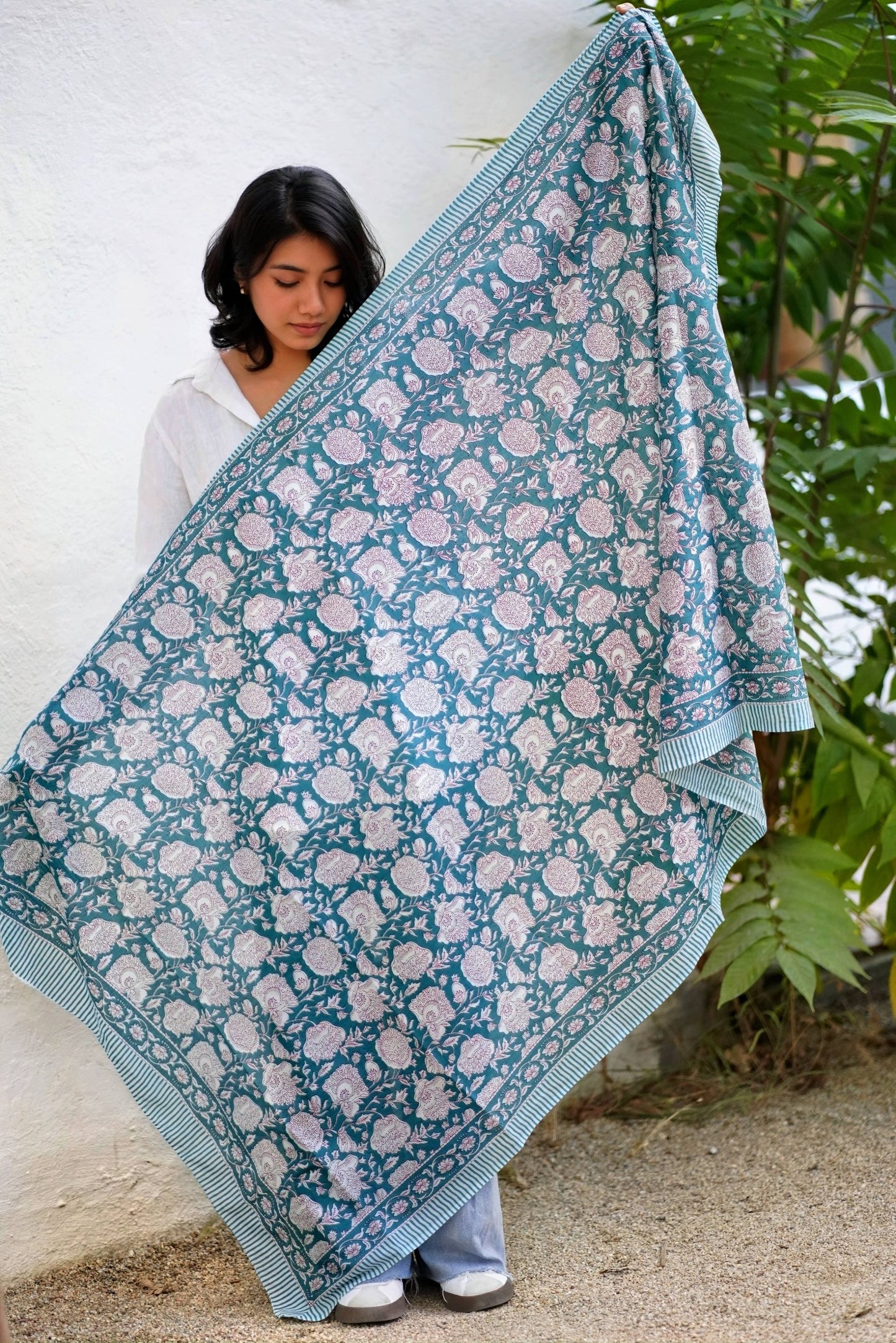 Genesis Cotton Block Print Scarf