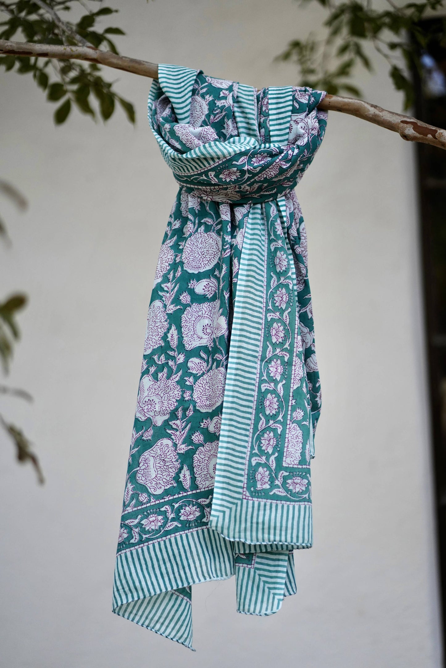 Genesis Cotton Block Print Scarf