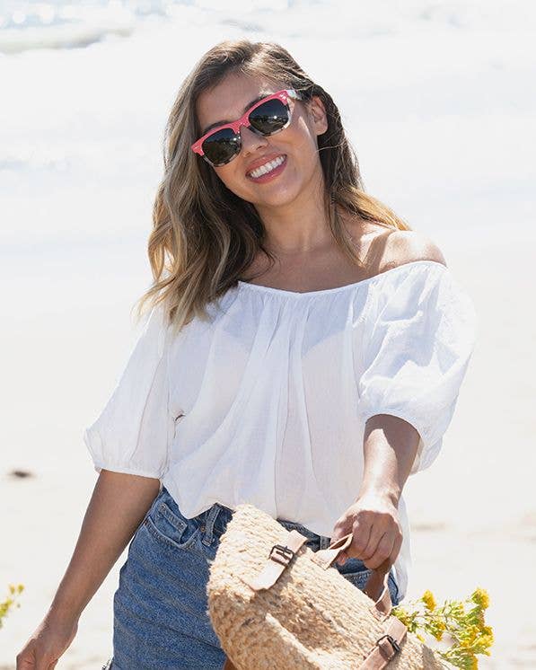 Dylan Sunglasses - Coral / Smoke