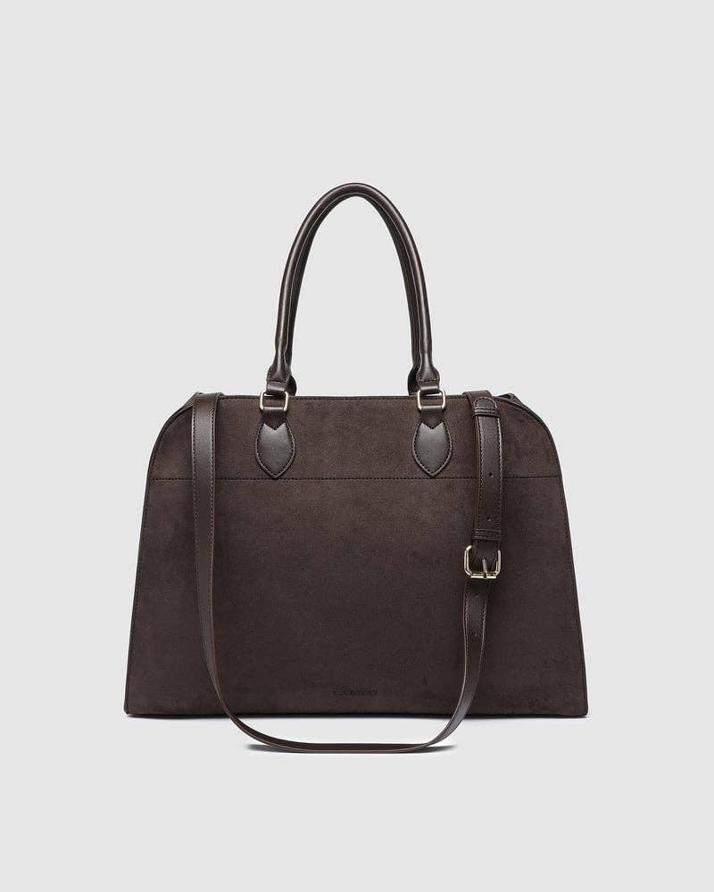 Blaire Tote Bag - Suede Chocolate