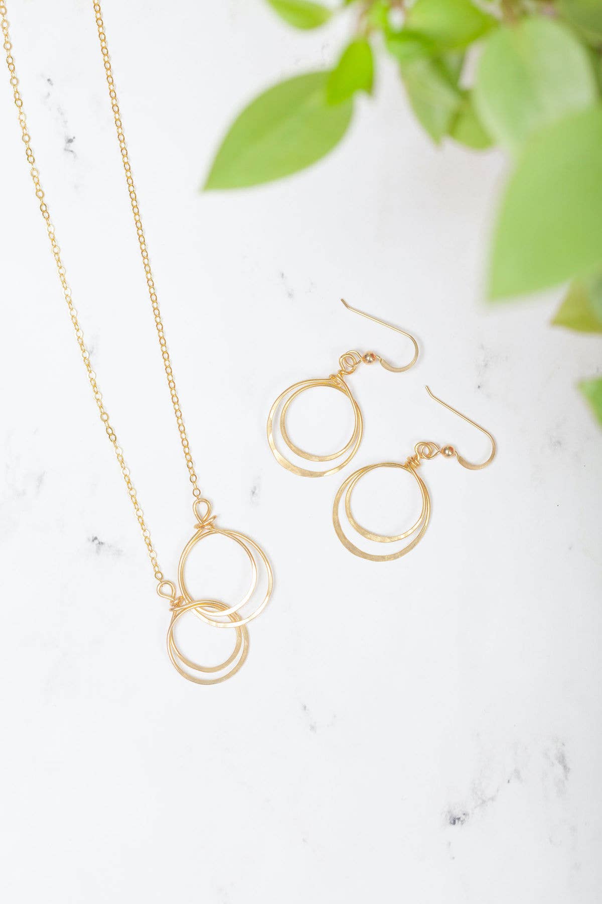 Zomi Circles of Unity Earrings in 14k Gold Filled/Brass