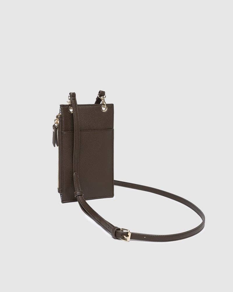Suki RFID Phone Bag - Chocolate