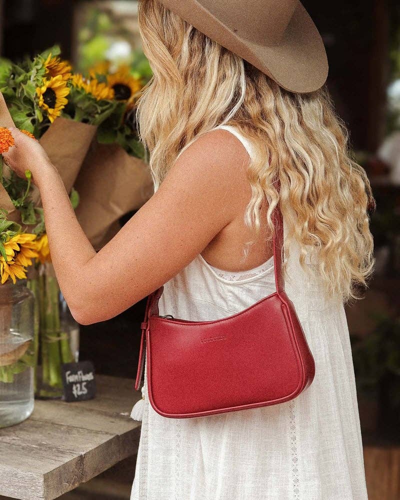 Ivy Shoulder Bag - Cherry