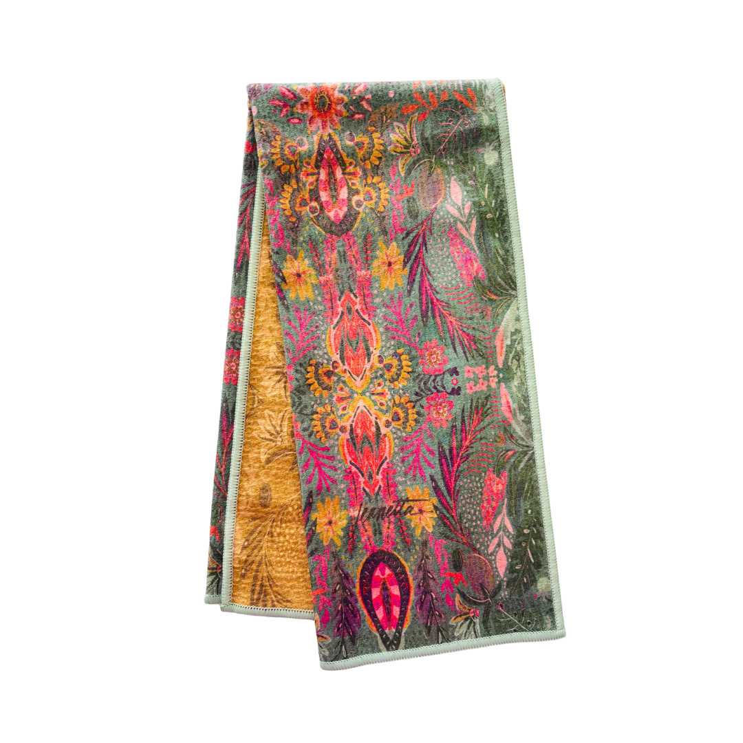 Amina Gold Double-Sided Tea Towel