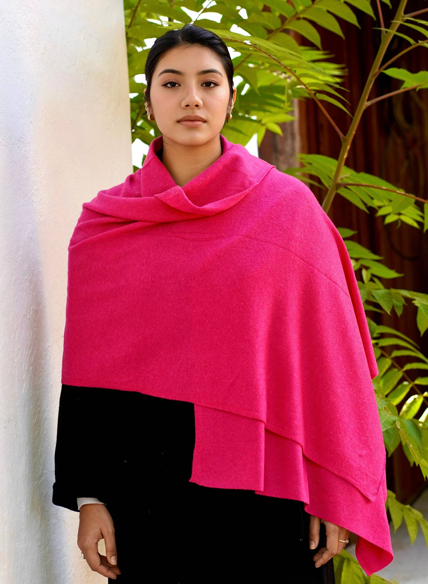 Cashmere Scarf/Wrap Fuschia