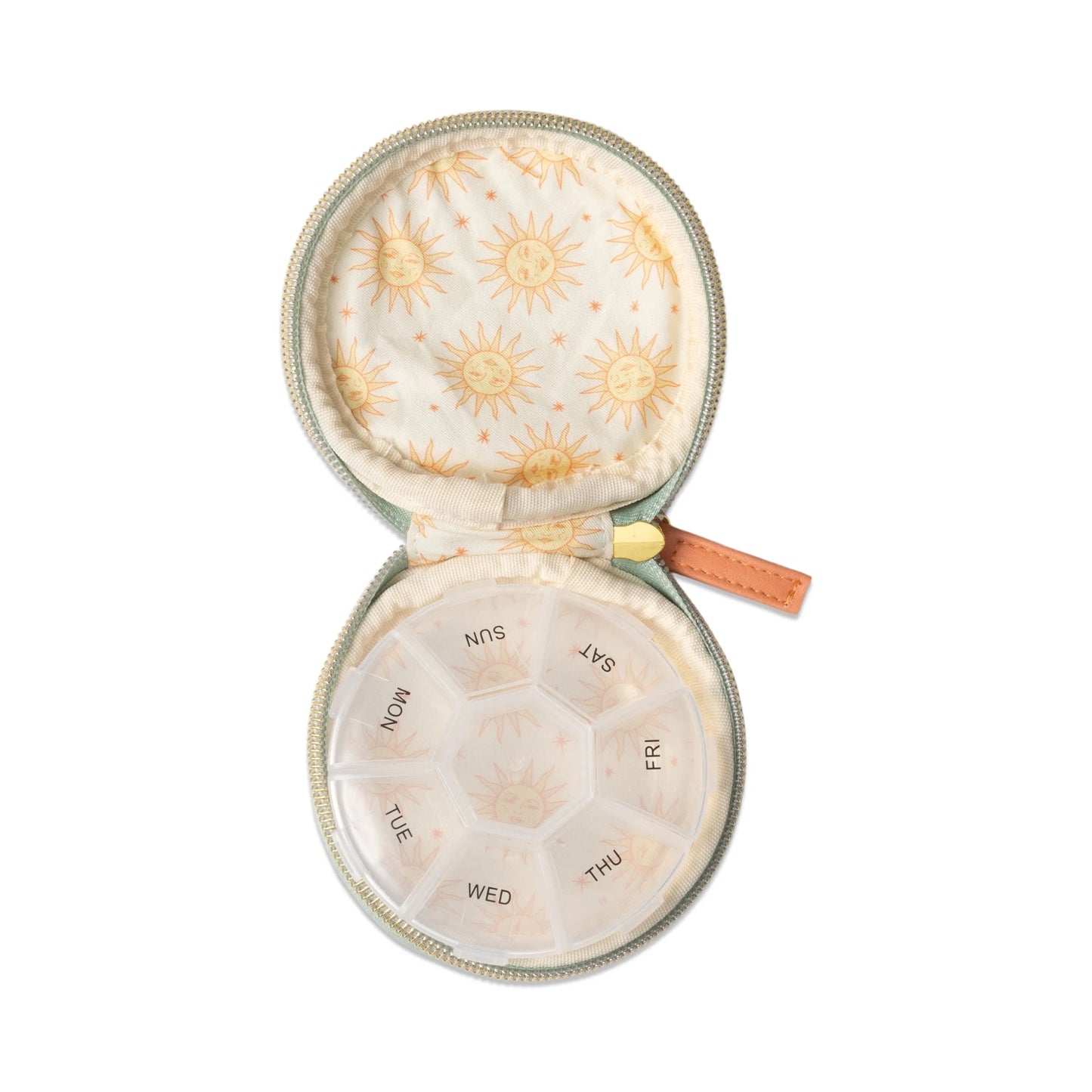 Vegan Leather Pill Case - Terracotta Sun