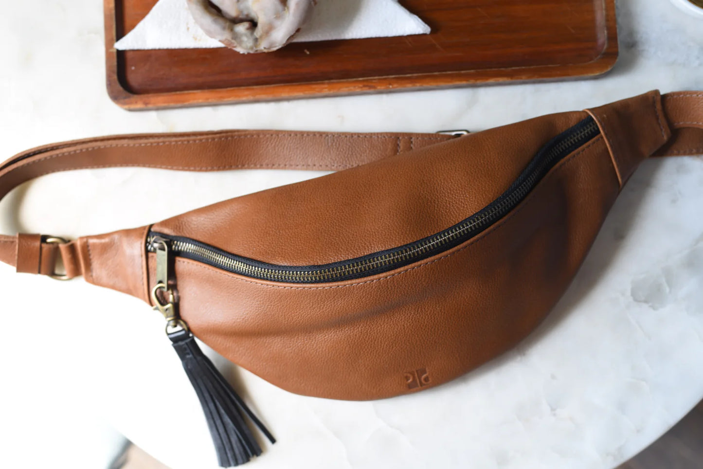 GR Sling Bag in Pebbled Cognac