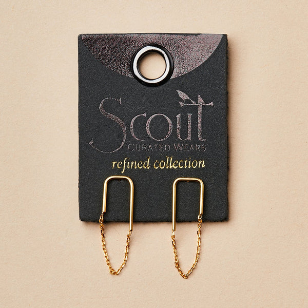Refined Earring Collection - Filament Stud in Gold