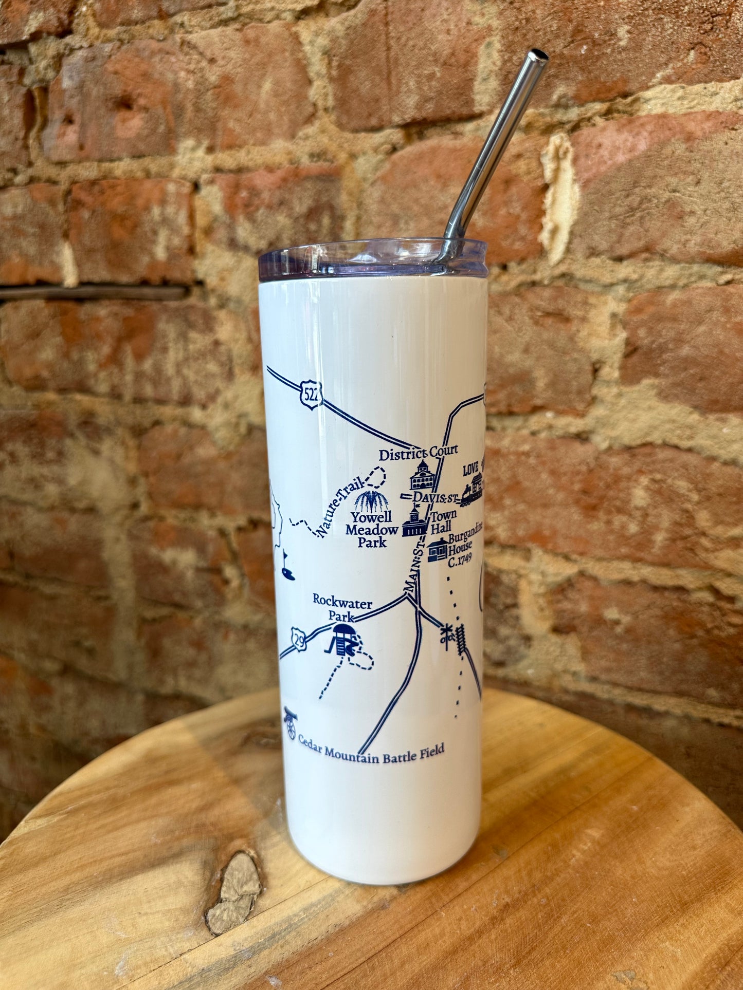 Culpeper Map Straight Sided Insulated Tumbler