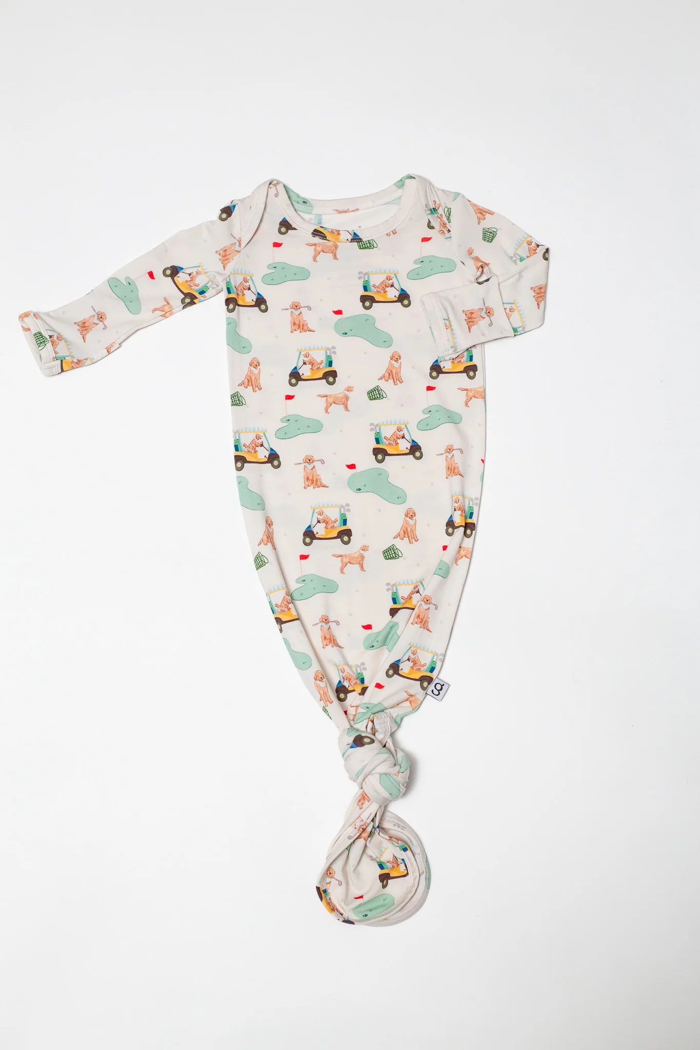 Knotted Gown in Barks & Birdies