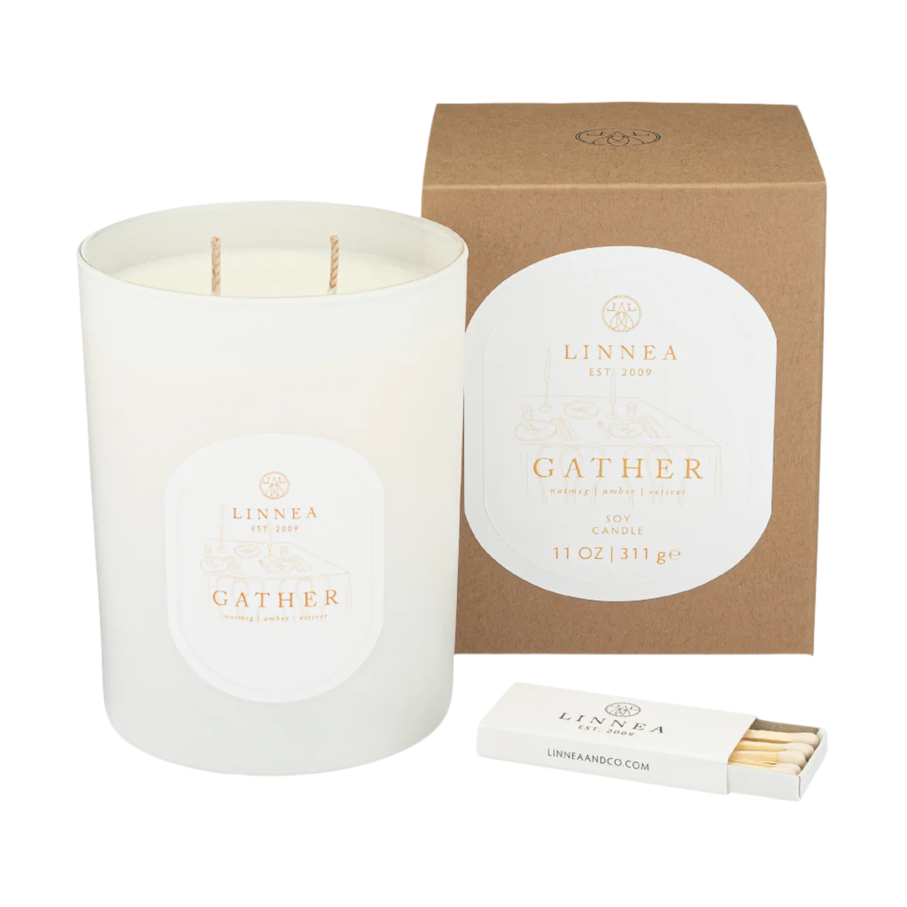 Linnea Gather 2-wick Candle