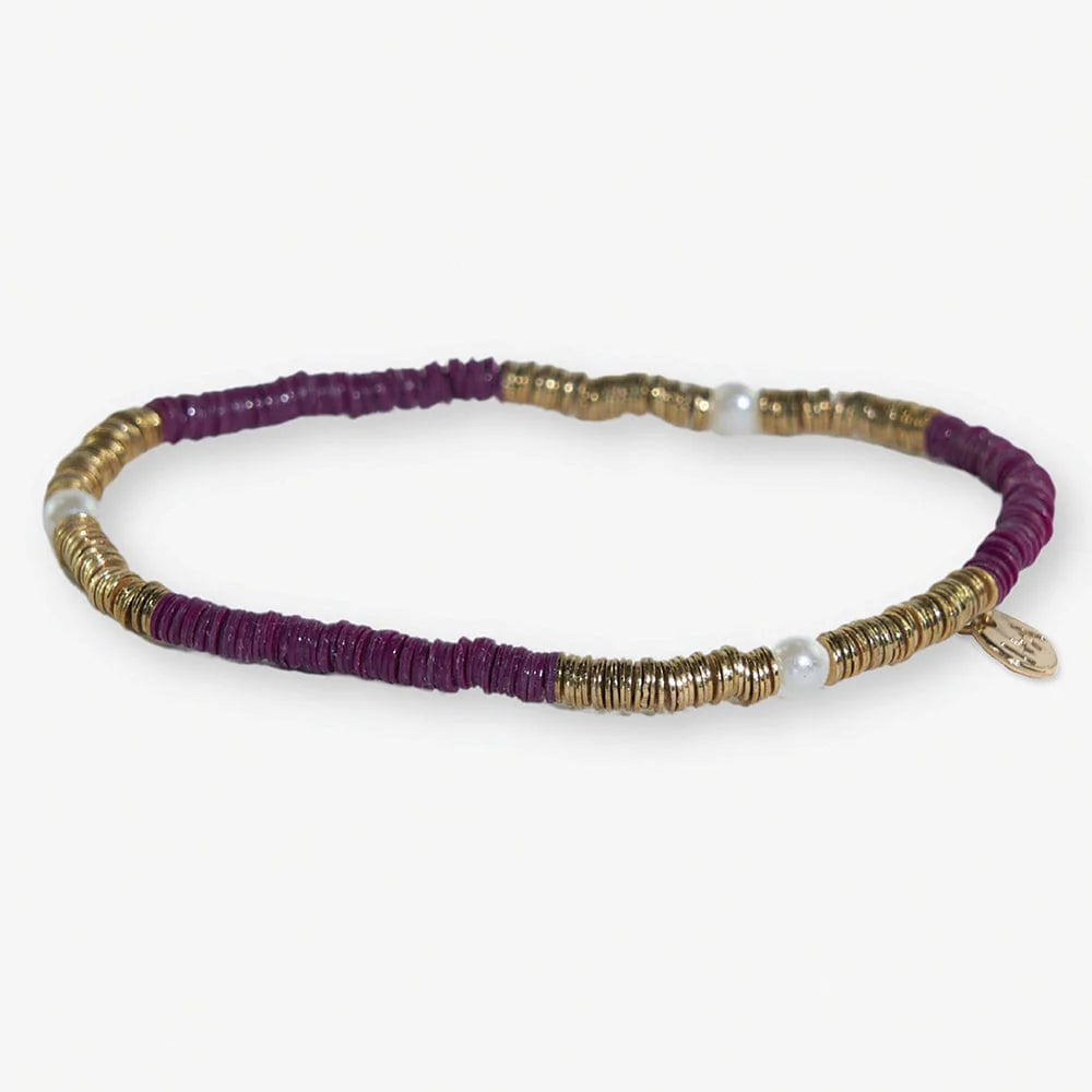 Rory Stretch Bracelet in Port