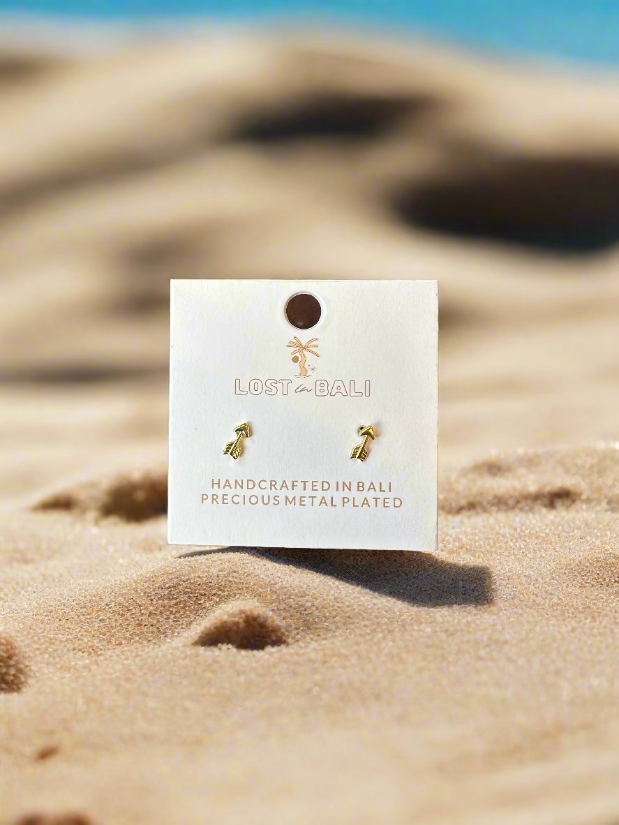 Arrows Gold Earrings