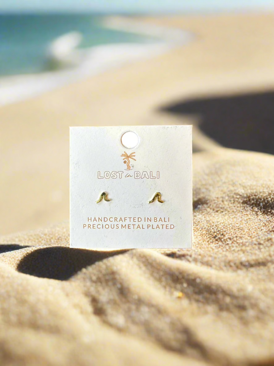 Waves Gold Earrings