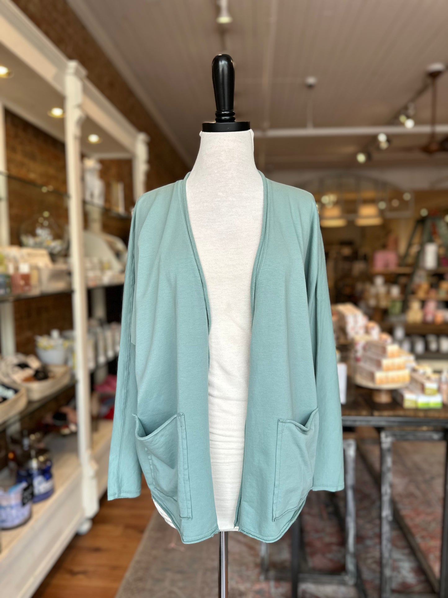 Addison Kimono Sleeve Cardigan in Mist
