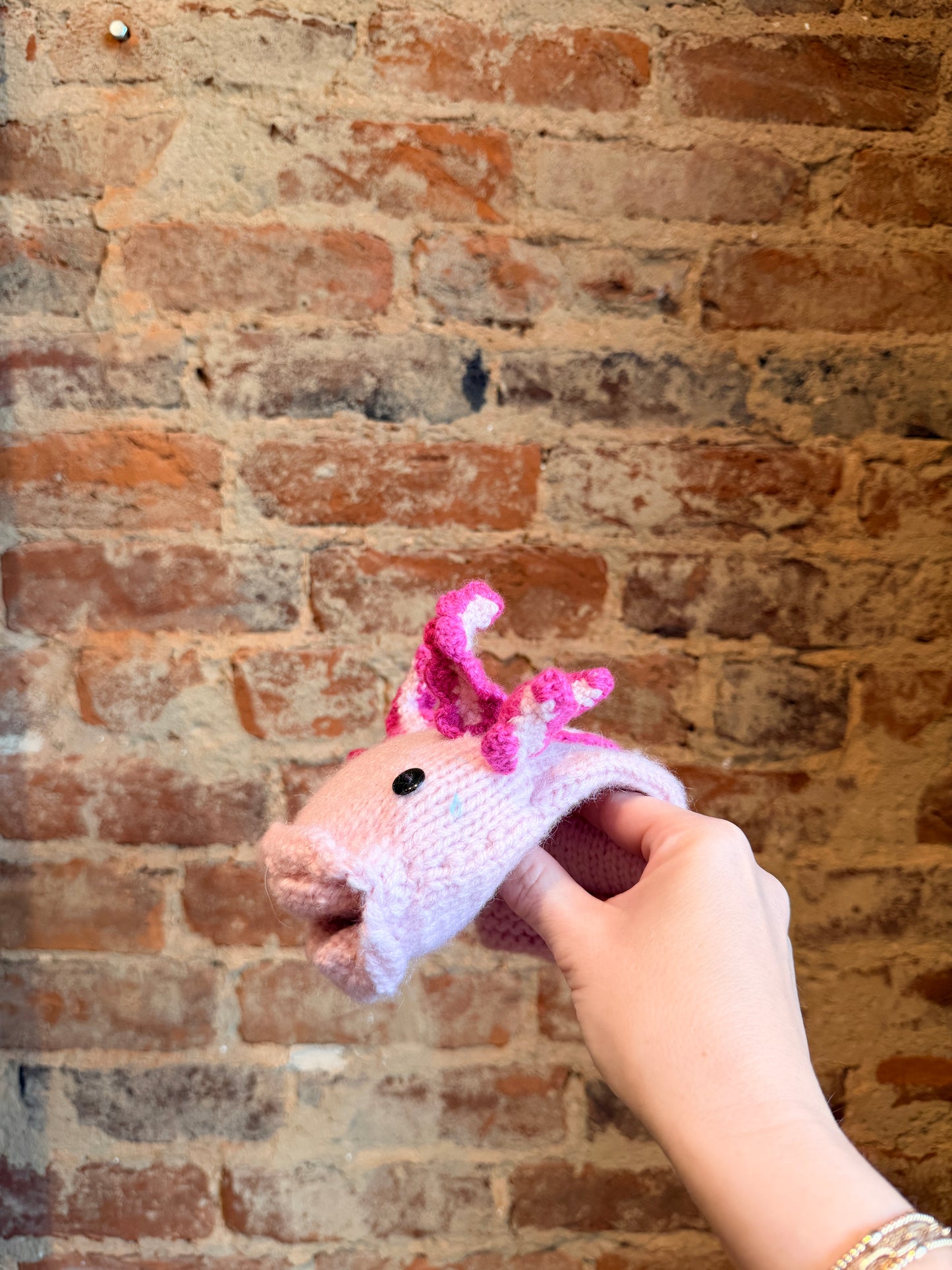 Axolotl Hand Puppet