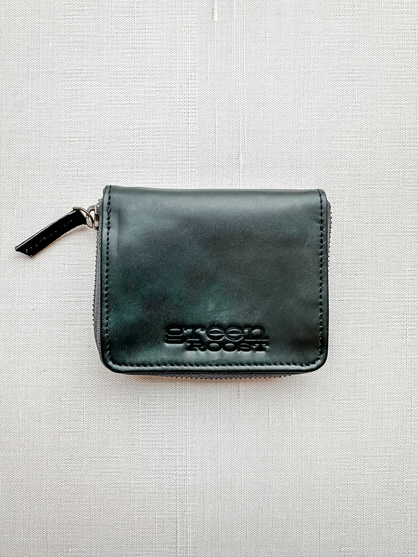 GR Compact Zipper Wallet in Black
