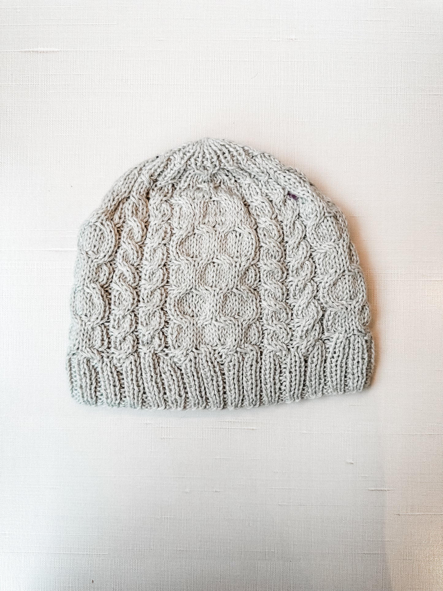 Cable Hat in Grey