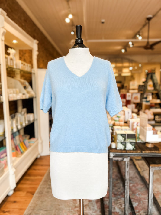 Bailey Short Sleeve Cashmere Sweater