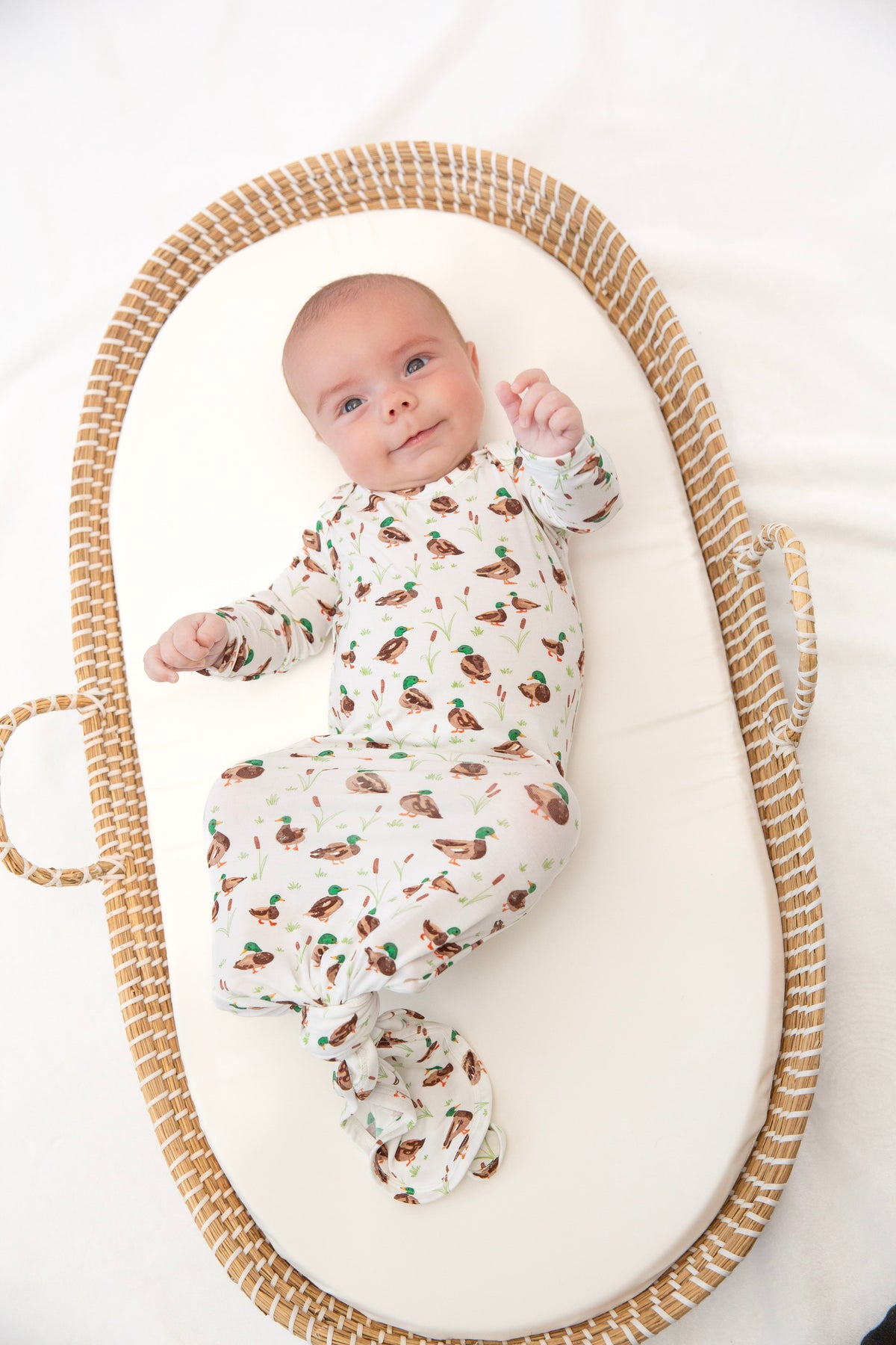 Knotted Gown in Mallard Drake