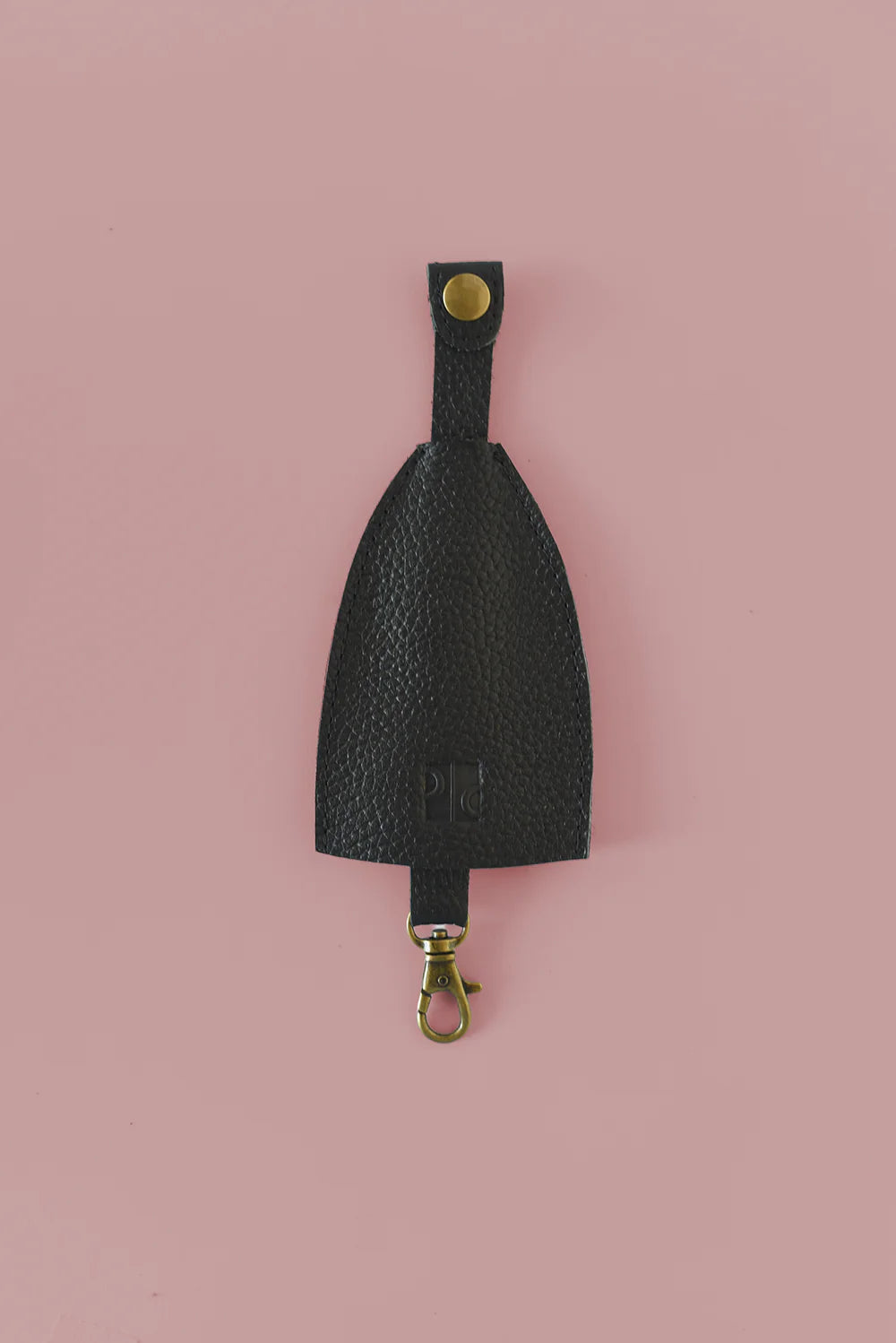 GR Key Holder in Pebbled Black