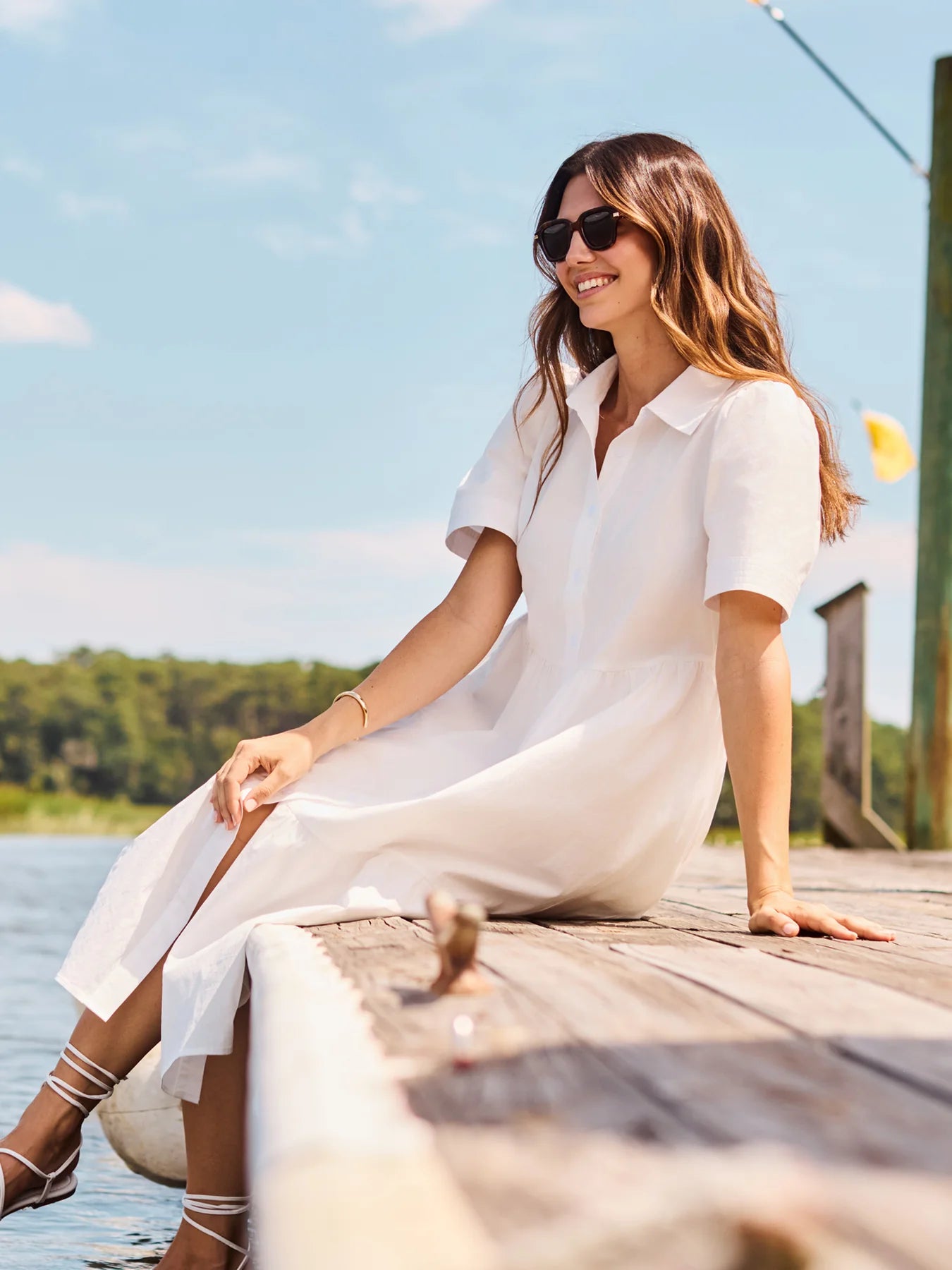 Jema Dress in White