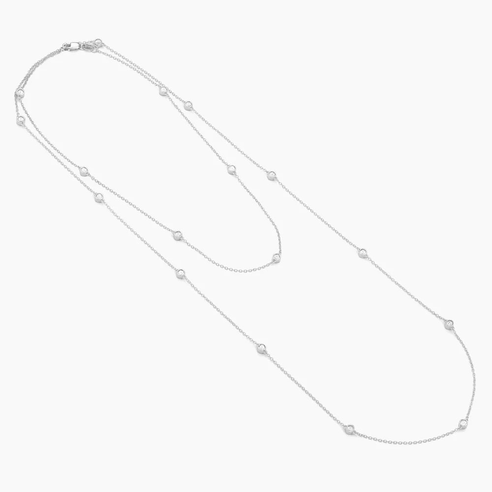 Dot to Dot Pendant Necklace in Silver