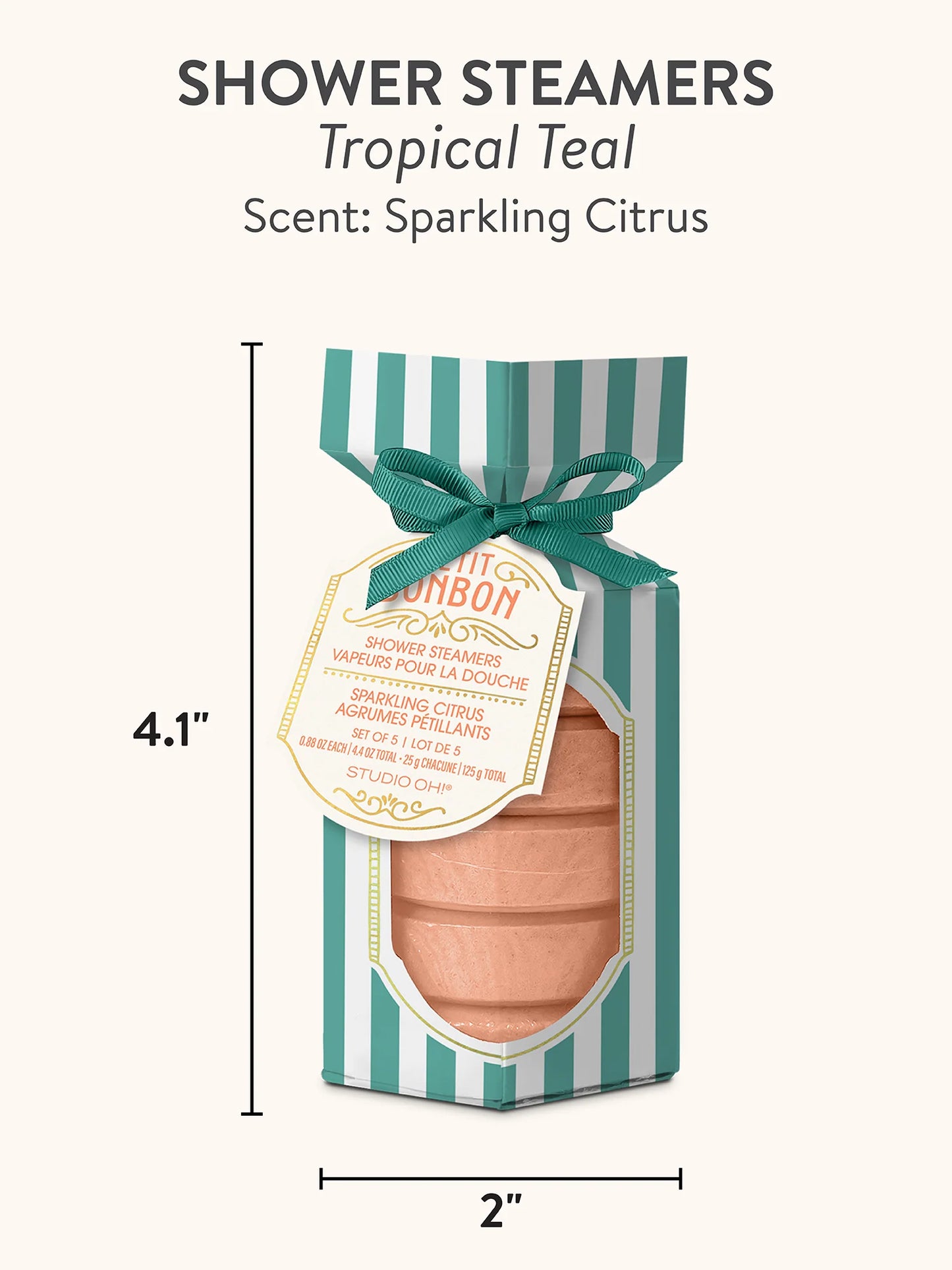 Petit Bon Bon Tropical Teal Shower Steamers